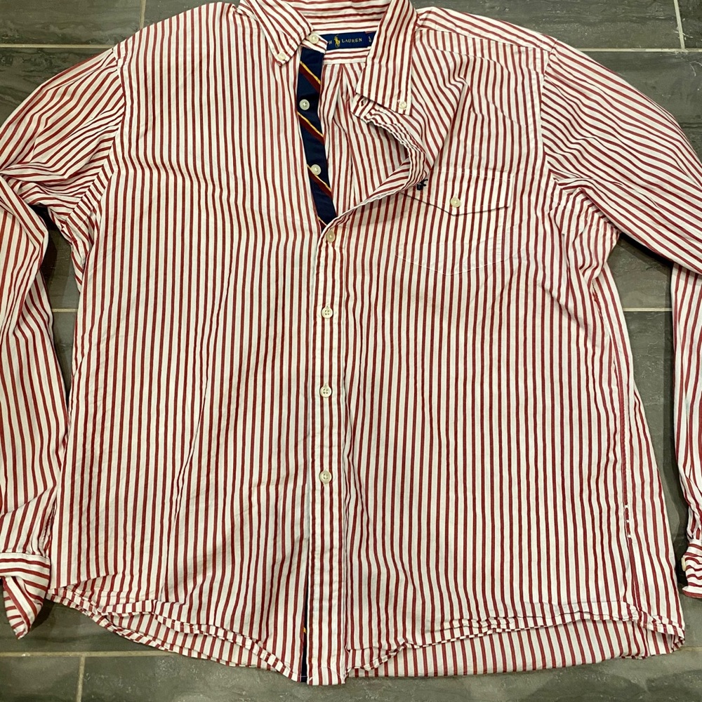 Men’s stripped L Ralph Lauren shirt